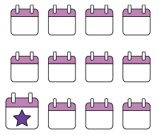 Calendar pointing to September